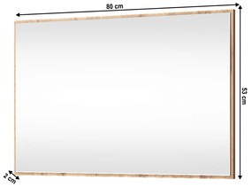 Zrkadlo MORATIZ 80, dub Wotan