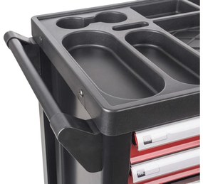 Dielenský vozík G21 Cooper 6, čierno-červený 6350402