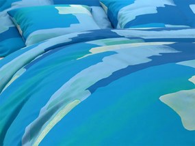 Bavlnené obliečky AZURO modré Rozmer obliečky: 70 x 90 cm | 140 x 200 cm