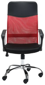Kancelárska stolička Faelan (červená). Vlastná spoľahlivá doprava až k Vám domov. 1071055
