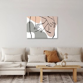 Obraz - Woman body line art N⁰2 (70x50 cm)