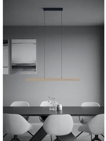 Eglo 390369 - LED Stmievateľný luster na lanku MONTEBUONO LED/21W/230V 3000K hnedá