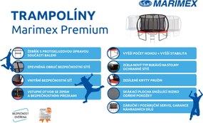 Marimex | Trampolína Marimex Premium 305 cm + vnútorná ochranná sieť + schodíky ZADARMO | 19000111