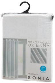 ZÁCLONA NA KRÚŽKOCH SONIA 140X250 CM BIELA