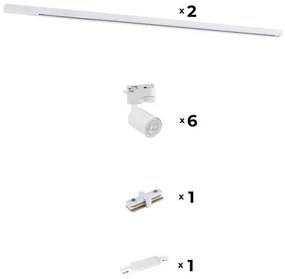Zuma Line 3041 - Bodové svietidlo do lištového systému REFLEKTOR 6xGU10/10W/230V