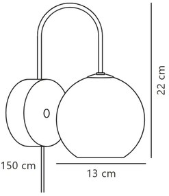 Nordlux - Nástenné svietidlo FRANCA 1xE14/40W/230V