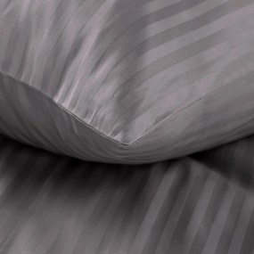 SATÉNOVÉ OBLIEČKY VERA 140X200 CM, 1 KS 70X80 CM SIVÉ