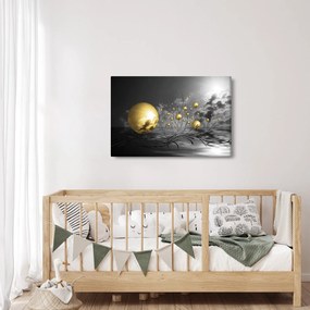 Obraz okrových gulí (90x60 cm)