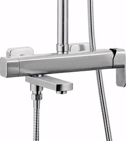 Rea Arlo, sprchový set s vaňovým výtokom, brúsená oceľ, REA-P7340