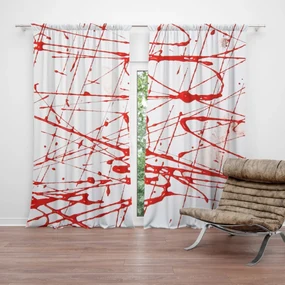 Sablio Záves Krvavé škvrny: 2 ks 140x250 cm