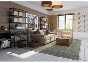 Stropné svietidlo SPACE 3xE27/60W/230V krémová/hnedá/béžová