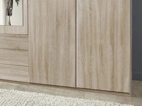 Šatníková skriňa Ben, dub sonoma