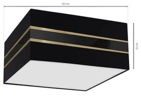 Stropné svietidlo ULTIMO 3xE27/60W/230V čierna