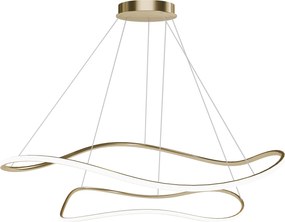 Toolight Toolight, závesná lampa 80cm, 61W, 3000K, LHJ017-CP2, zlatá, OSW-50007