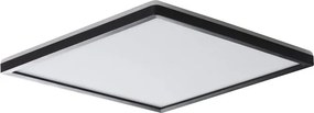KANLUX KANLUX, AZPO stropné LED svietidlo, 300x300mm, 17,5 W, 3000/4000/6000K, IP54, čierna matná, 31533