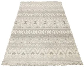 Koberec Tempo Natural-F Poncho Etno svetlosivý