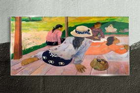 Sklenený obraz Siesta tahiti paul gauguin