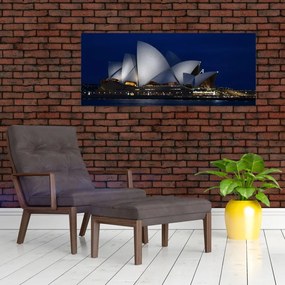 Obraz nočného Sydney (120x50 cm)