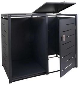 Prístrešok na smetiaku a drevo E83