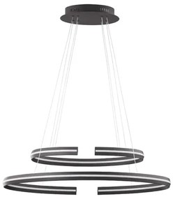 LED luster Torrente 40 čierne