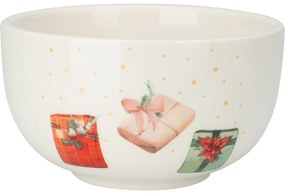 Vianočná porcelánová miska Vianočné darčeky, 500 ml