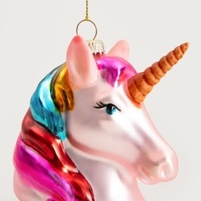 Závesná vianočná dekorácia GLASSO jednorožec 751967