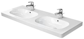 DURAVIT D-Code dvojumývadlo nábytkové 1200x490 mm, s 1 otvorom na batériu, biela, 03481200002