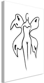 Artgeist Obraz - Butterfly Woman (1 Part) Vertical Veľkosť: 40x60, Verzia: Na talianskom plátne