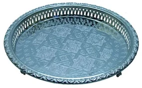 Marocký strieborný podnos Mernissi 27cm