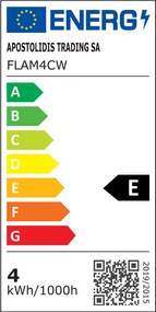 Diolamp LED Filament Candle žiarovka číra C35 4W/230V/E14/6500K/500Lm/360°
