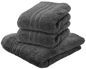 1x osuška COMFORT tmavosivá + 2x uterák COMFORT tmavosivý