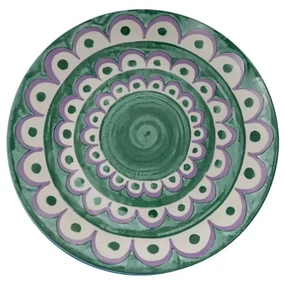 Zelené dezertné porcelánové taniere v súprave 6 ks ø 19,5 cm Tangeri green – Villa Altachiara