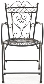 Kovová stolička Sheela s područkami (SET 2 ks) - Bronzová