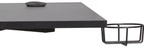 Rohový písací stôl B-219 čierny