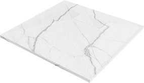 Mexen Hugo štvorcová sprchová vanička SMC 90 x 90 cm, biely kameň - 42159090