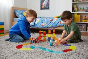 MULTISTORE Magnetická autodráha sada 154 kusov LED autíčok