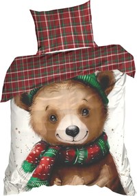 VIANOČNÉ OBLIEČKY Z MIKROVLÁKNA CUDDLE 200X220 CM, 2 KS 70X80 CM VZOROVANÉ