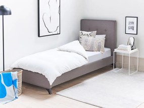 Jednolôžková posteľ 90 cm AMBRE (s roštom) (sivá). Vlastná spoľahlivá doprava až k Vám domov. 1007089