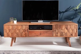 Dizajnový TV stolík Justice II - 140 cm, akácia