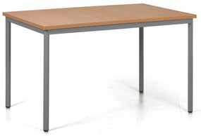 Jedálenský stôl TRIVIA, tmavo sivá podnož, 1200 x 800 mm, buk