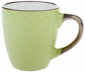 Keramický hrnček Plásty, zelená, 250 ml