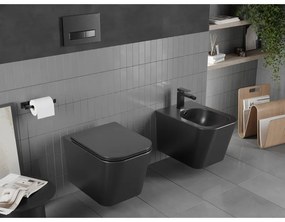 Mexen TEO, závesný bidet, 51 x 35 cm, čierna matná, 35855185