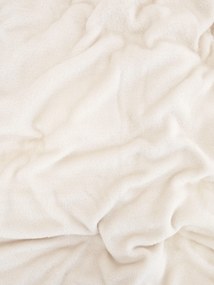 Baránková deka mikroplyš Exclusive 150 × 200 cm – Laura prírodná