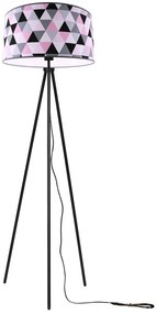 Stojacia lampa Garo, 1x textilné tienidlo so vzorom (výber z 3 farieb), (výber z 3 farieb konštrukcie)
