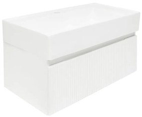 Kúpeľňová skrinka s umývadlom SAT Evolution 78x30x44,8 cm biela matná SATEVO80WMU2