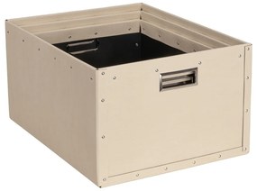 Béžové kartónové úložné boxy v súprave 3 ks Ture – Bigso Box of Sweden