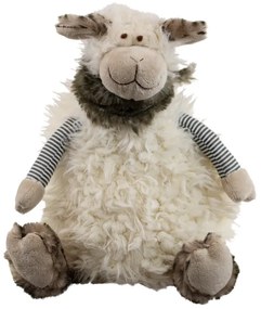 Plyšová hračka sediaci ovečka so šálom 20cm - 20 * 20 * 20cm