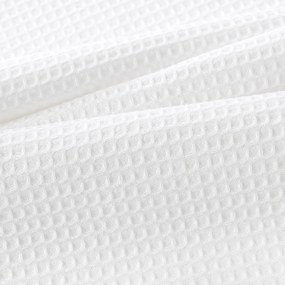 Goldea vianočná kuchynská vaflová utierka s výšivkou - imelo na bielom 50 x 70 cm