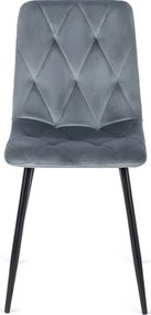 Vintino kreslo BERA Velvet -horčicová farba, nohy sivé - vintino.sk