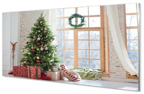 Nástenný panel  vianočné darčeky 100x50 cm
